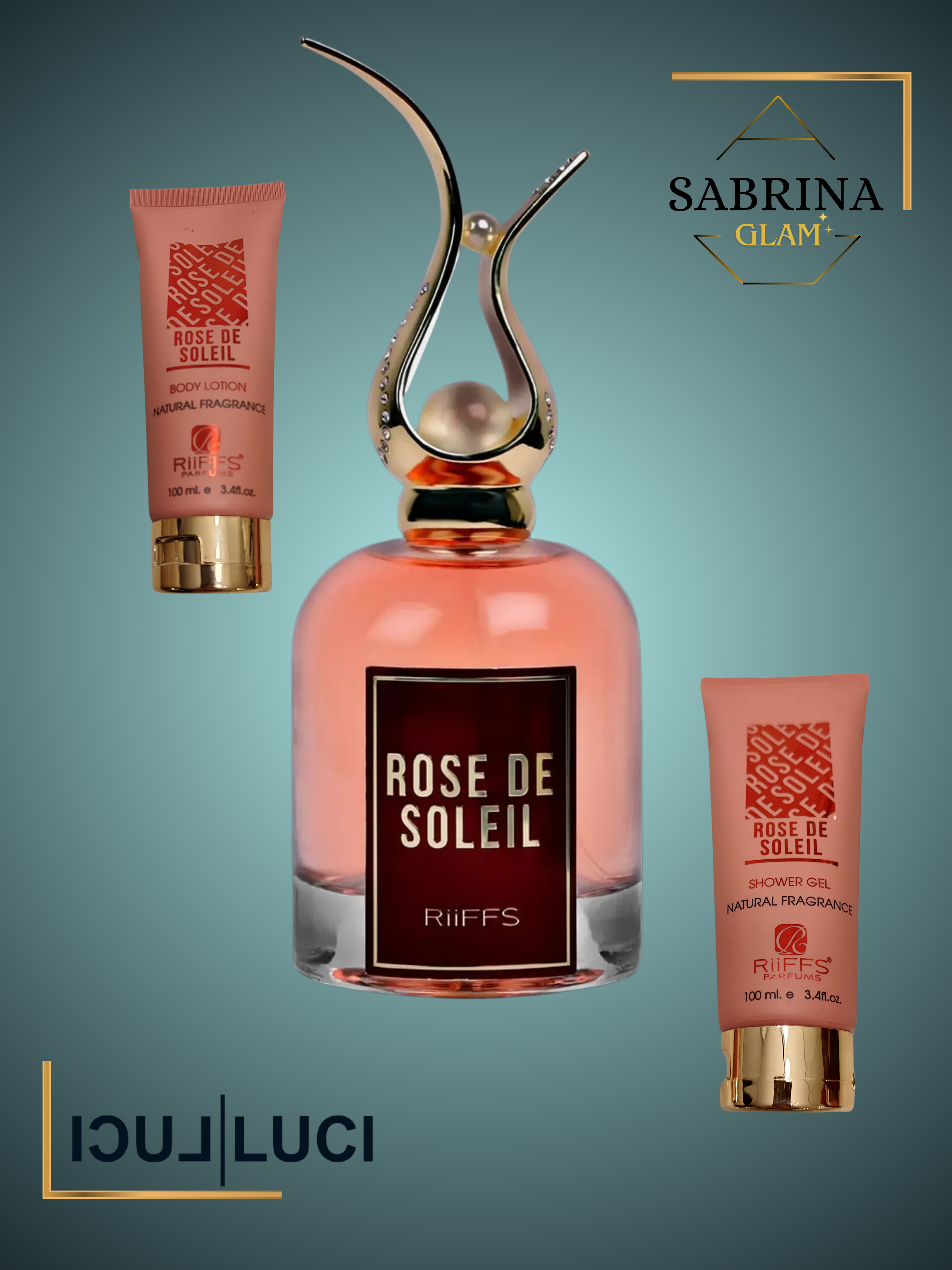 Coffret Rose De Soleil: Edp 100Ml + Bl 100Ml + Sg 100ml