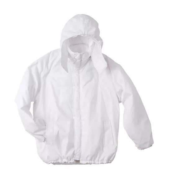 Campera material Trucker - Blanca
