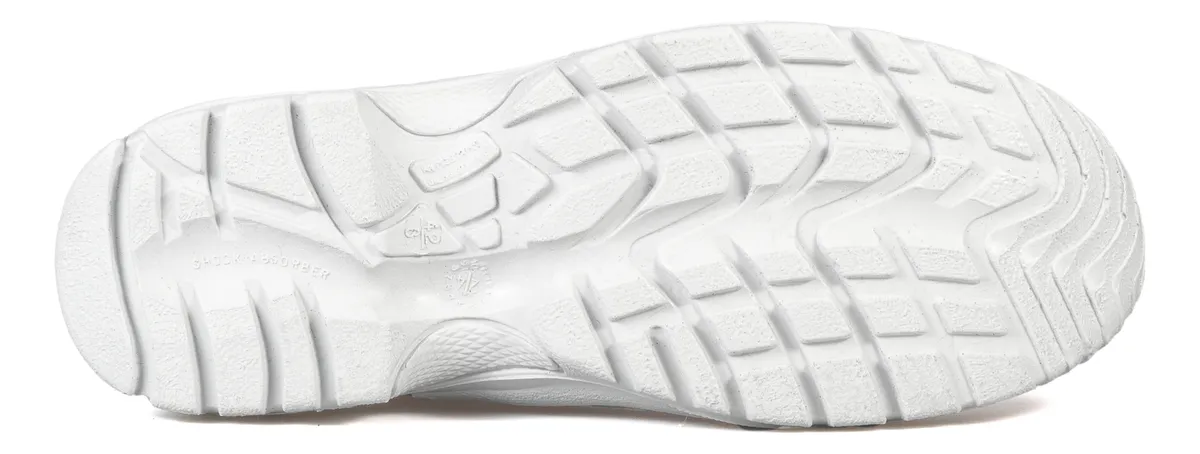 Botín ZINC blanco con puntera de acero 