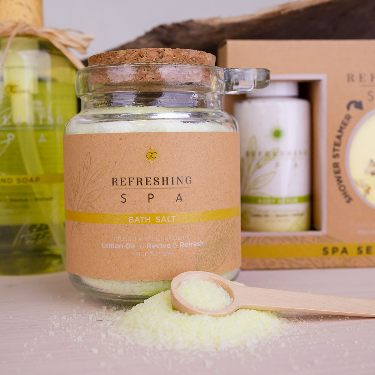 Vonios druska su šaukšteliu "Refreshing SPA"
