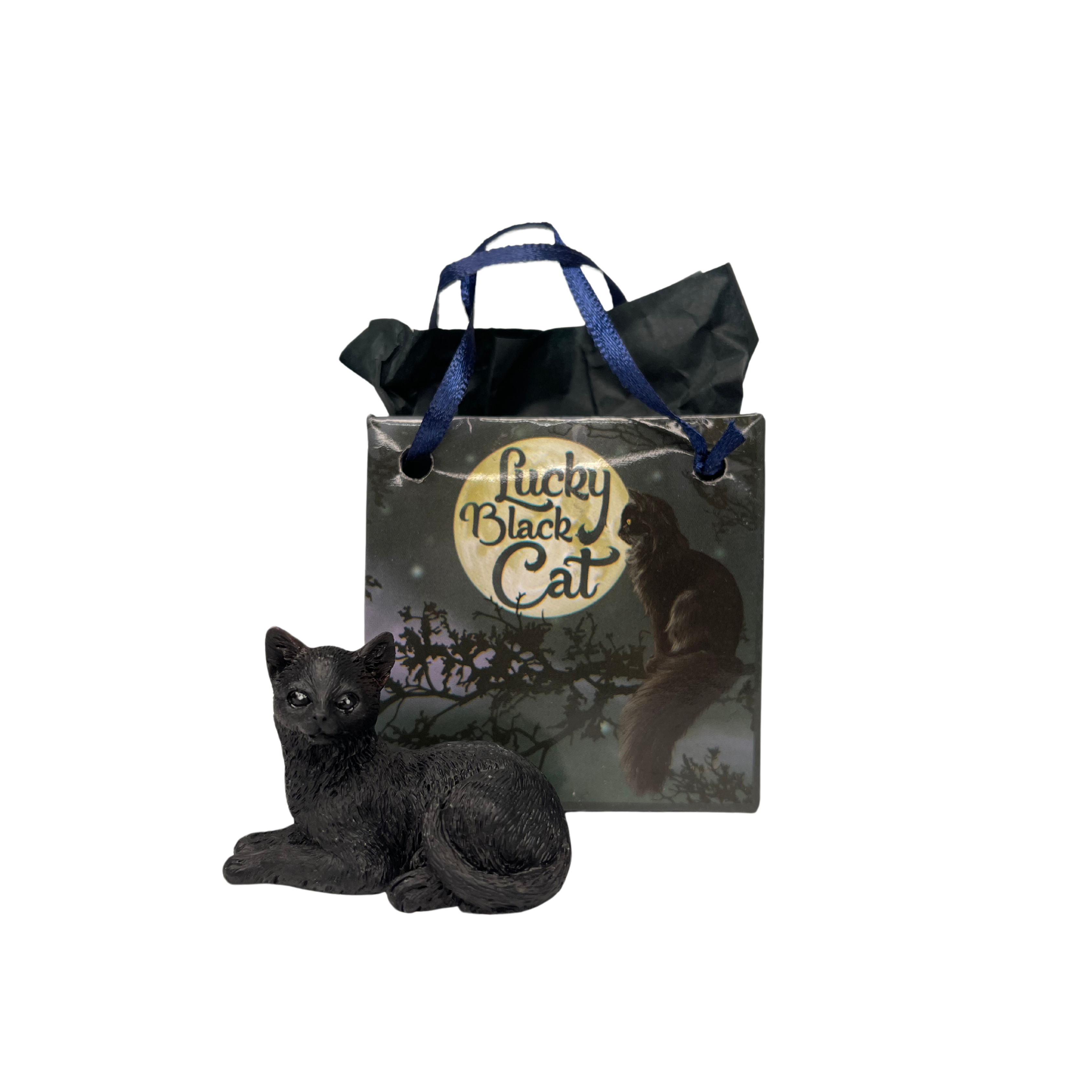 Laimės talismanas "Gulinti katė"
