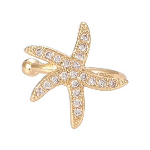 Ear cuff "Jūros žvaigždė"