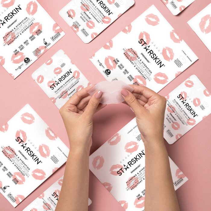 Dreamkiss™ Putlinamoji ir drėkinamoji bioceliuliozinė lūpų kaukė
