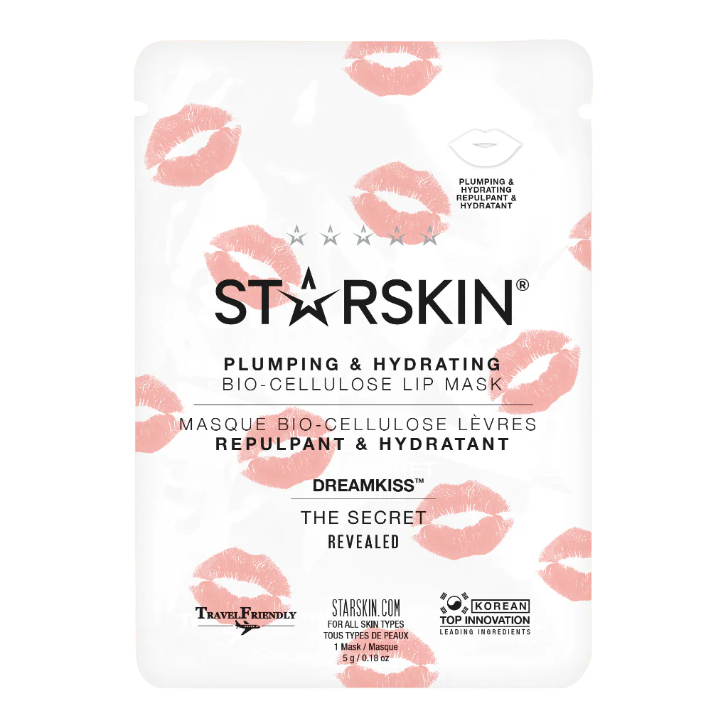 Dreamkiss™ Putlinamoji ir drėkinamoji bioceliuliozinė lūpų kaukė