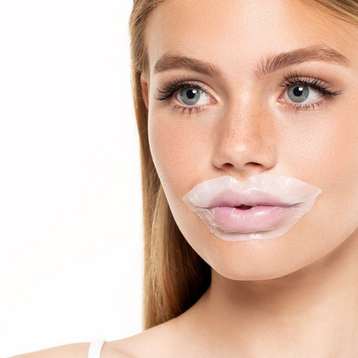 Dreamkiss™ Putlinamoji ir drėkinamoji bioceliuliozinė lūpų kaukė