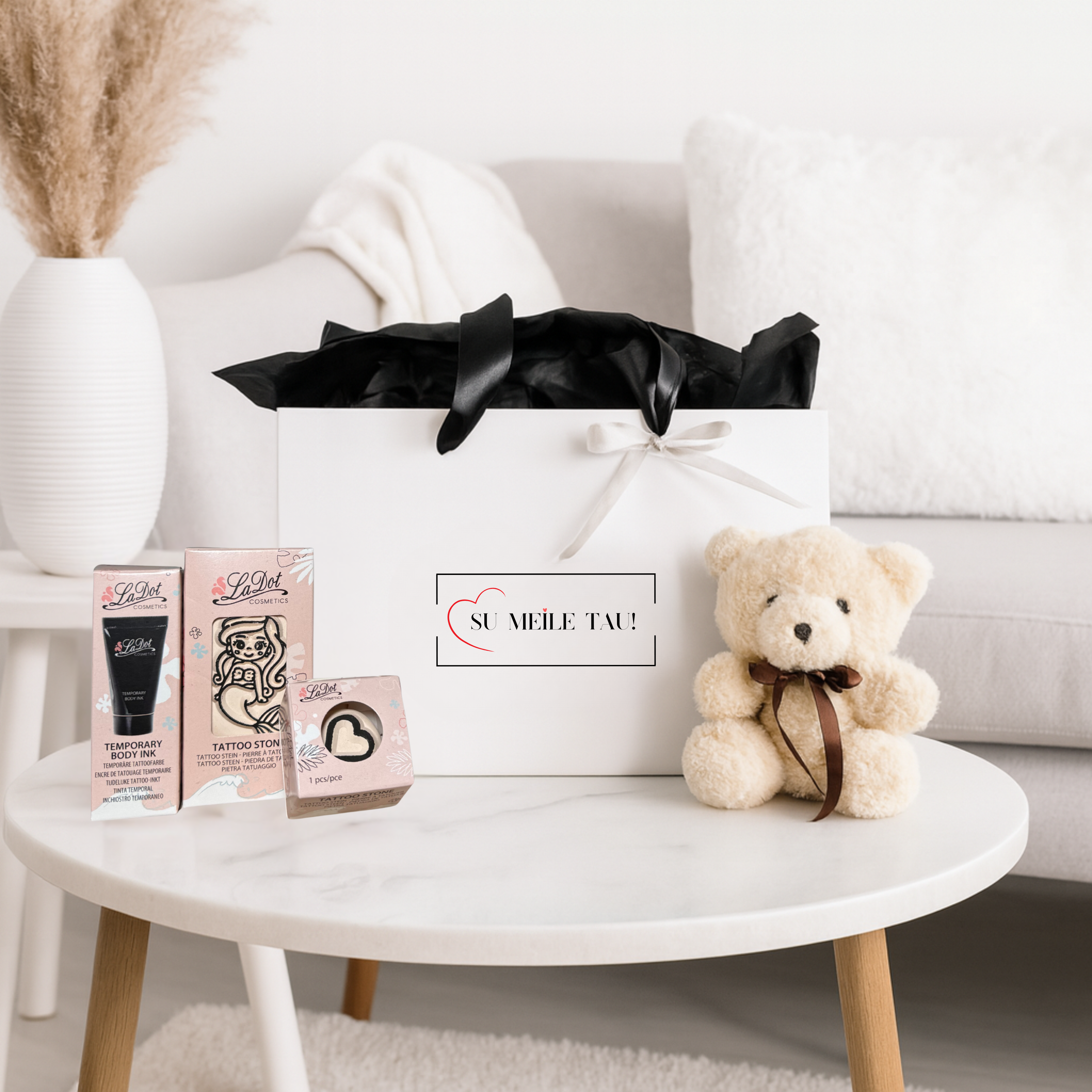 Tatuiruočių rinkinys "Undinėlė su meškučiu"