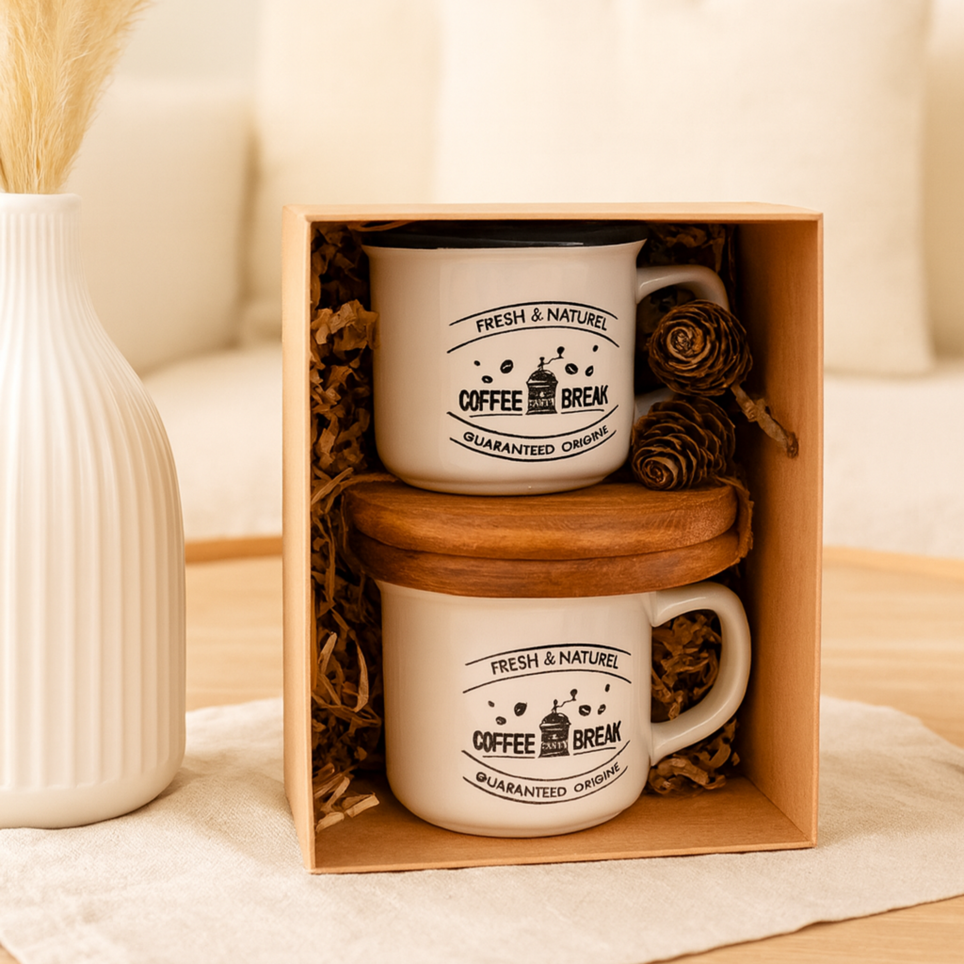 Rinkinys "Kava dviems" (balta sp.)