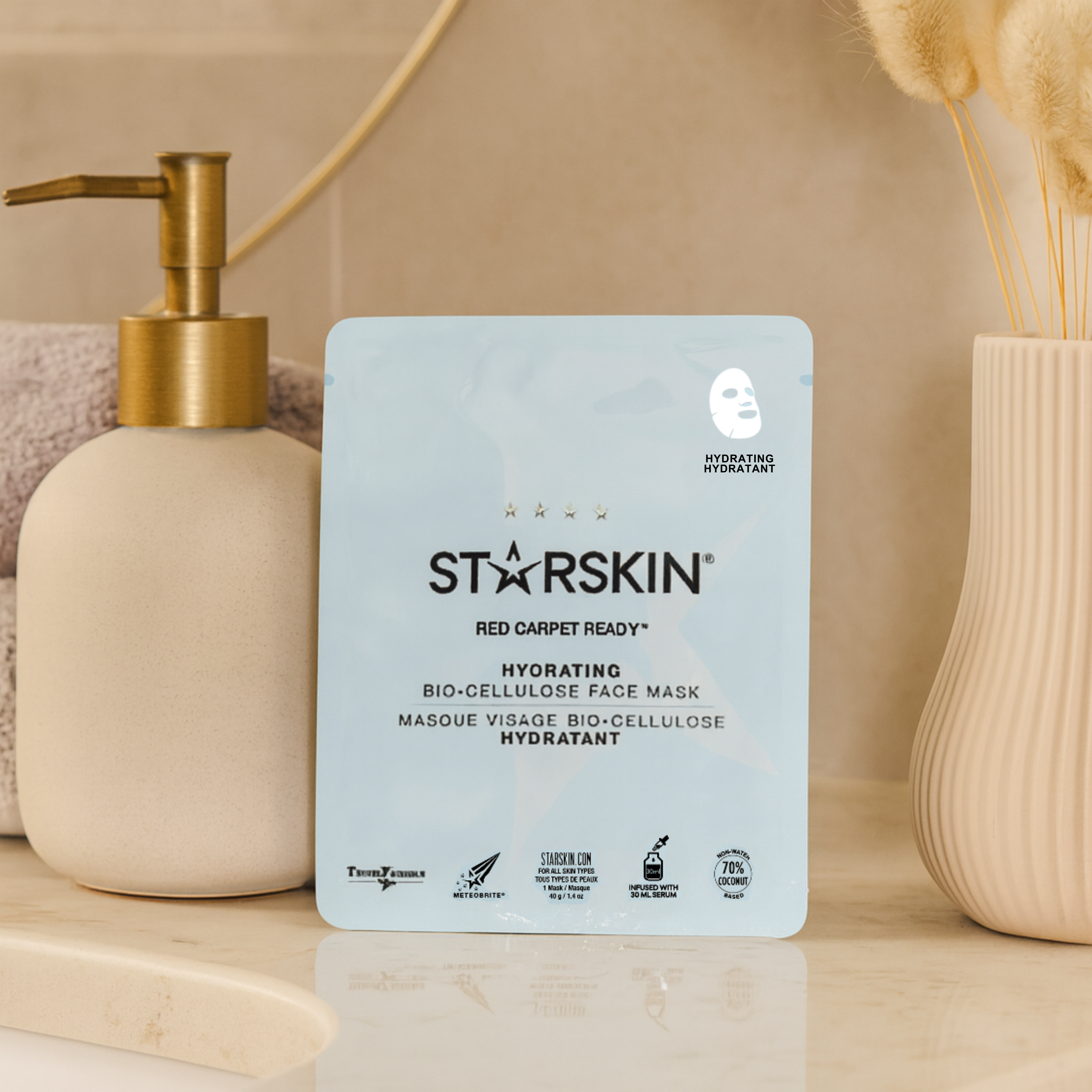 STARSKIN® Red Carpet Ready™ Drėkinamoji veido kaukė