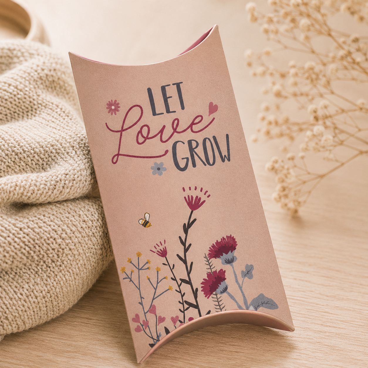 Gėlių sėklų dėžutė „Let Love Grow“