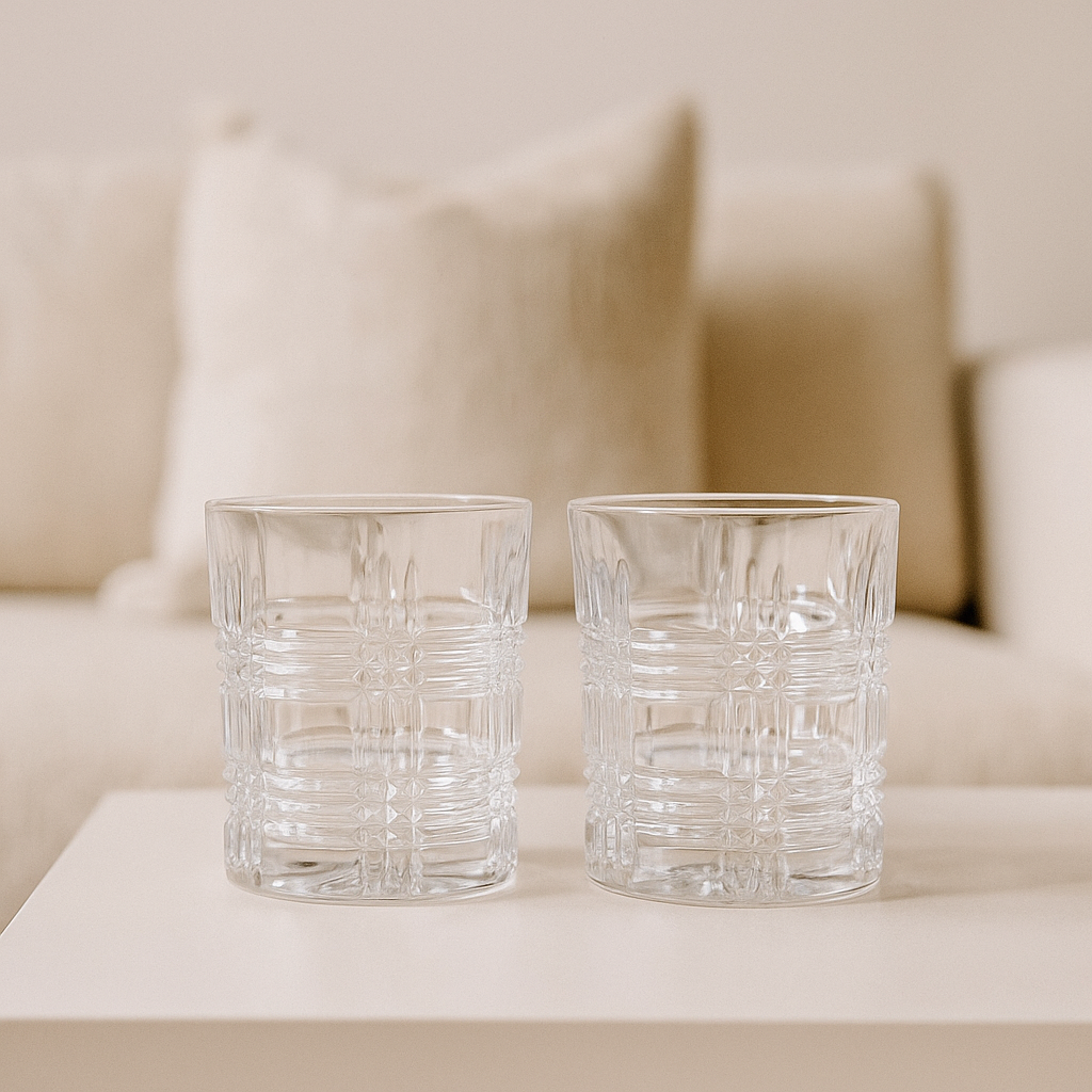 Krištolinės stiklinės B (2 vnt.)