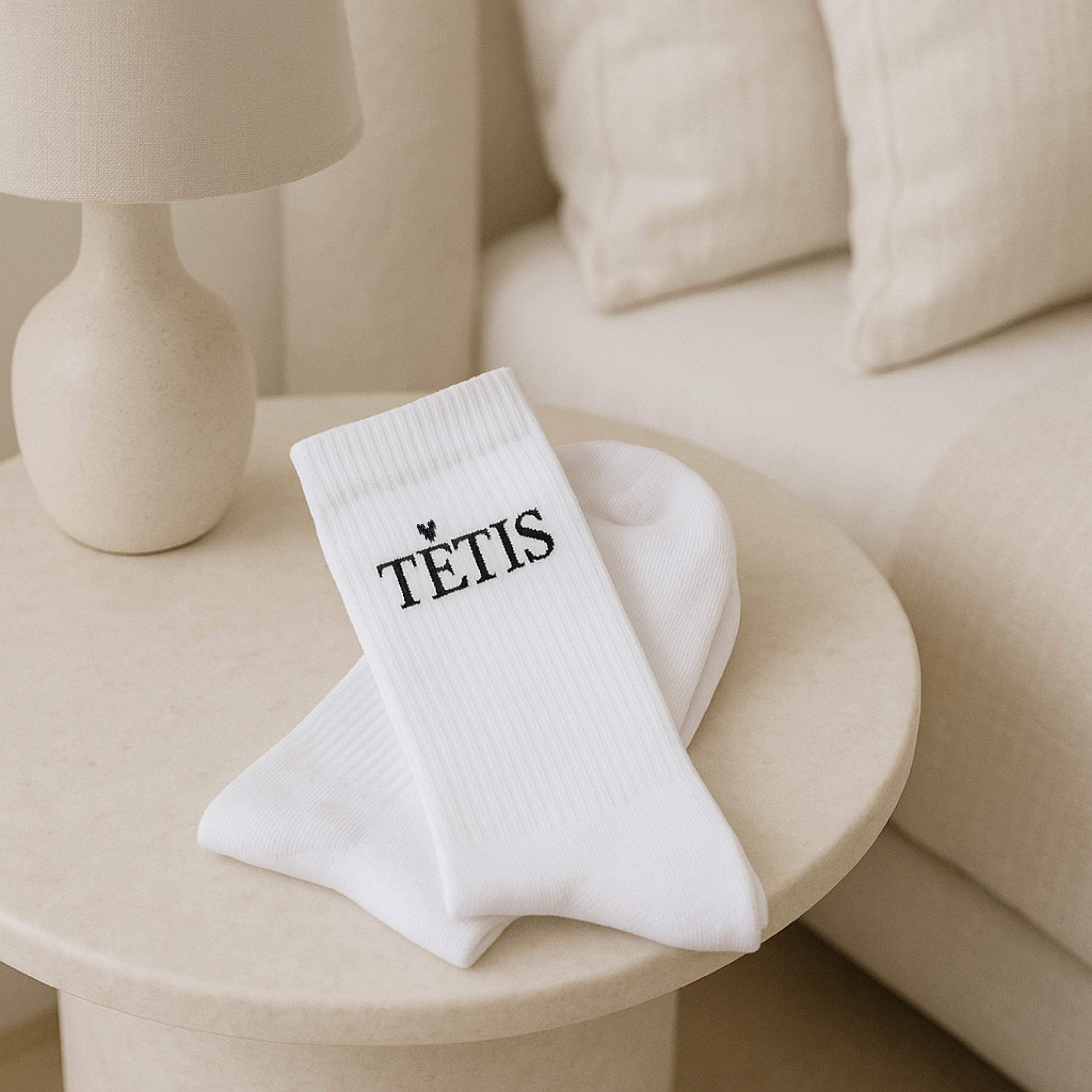Kojinės TĖTIS (baltos)