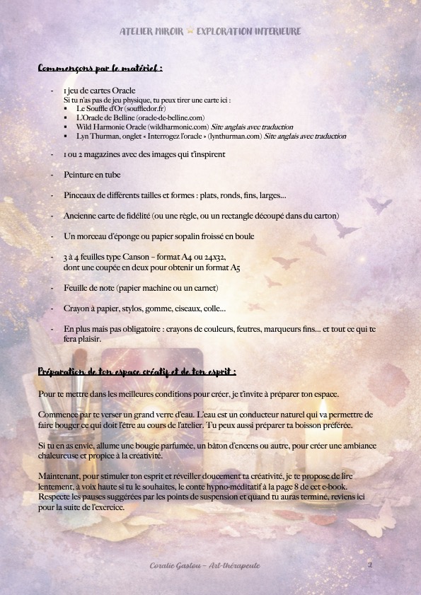 Oracle Créatif et Vibratoire