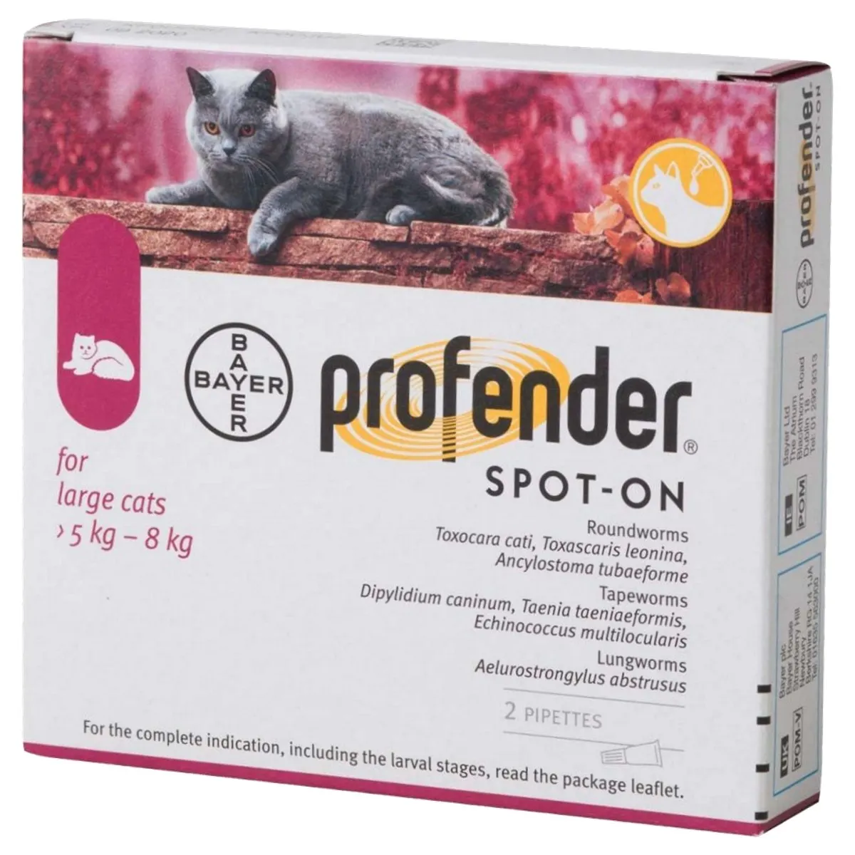 Profender Spot-On Solution for Large Cats - Pack Size : 2 Pipette