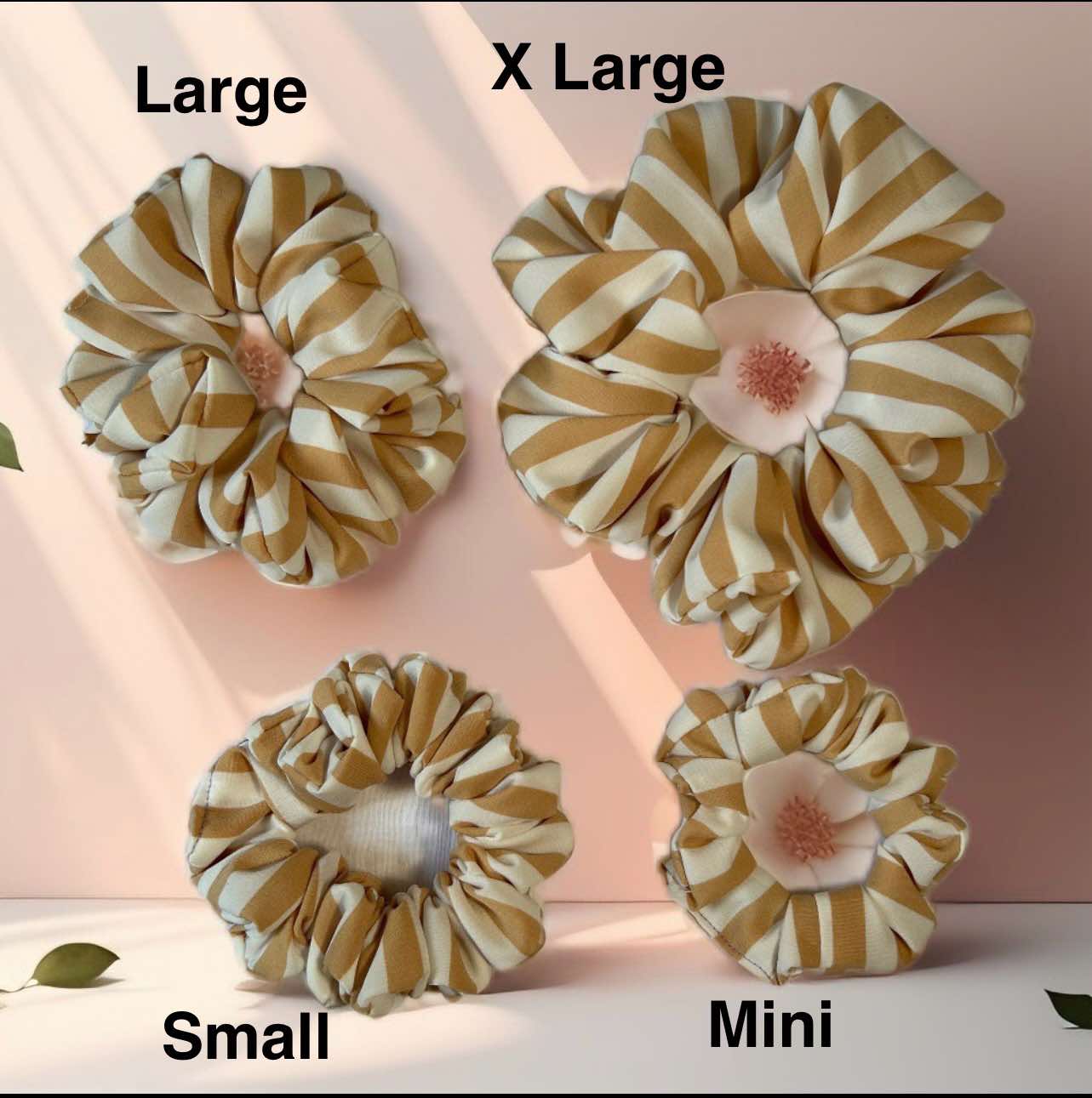 Printed Satin Scrunchies 