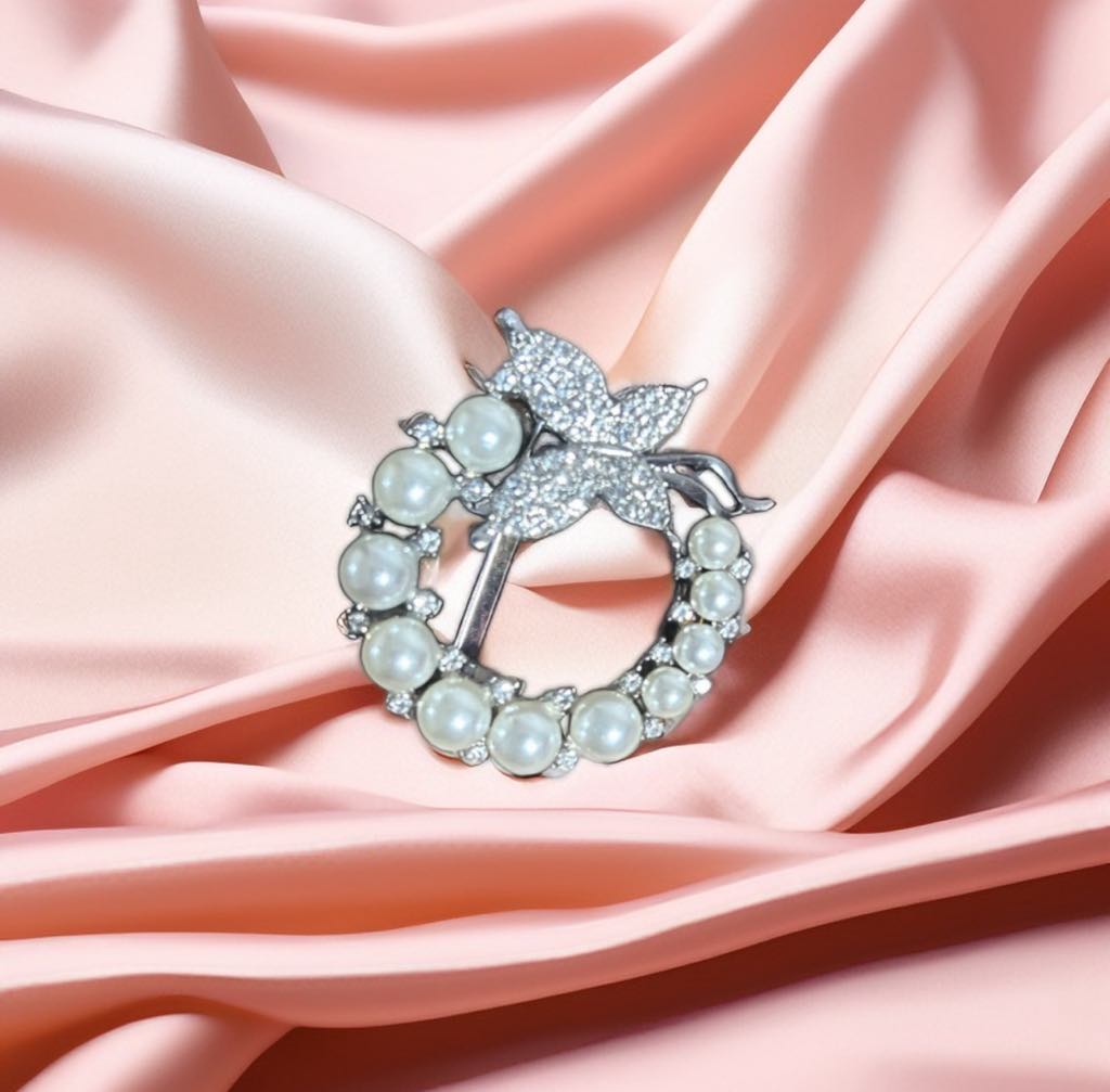 Rhinestone Brooch