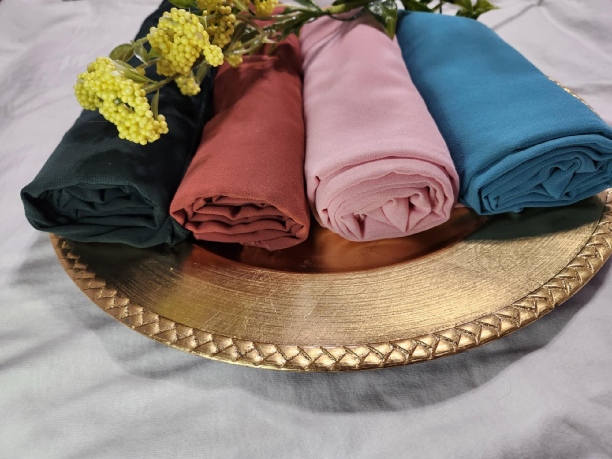 Plain Georgette Scarf