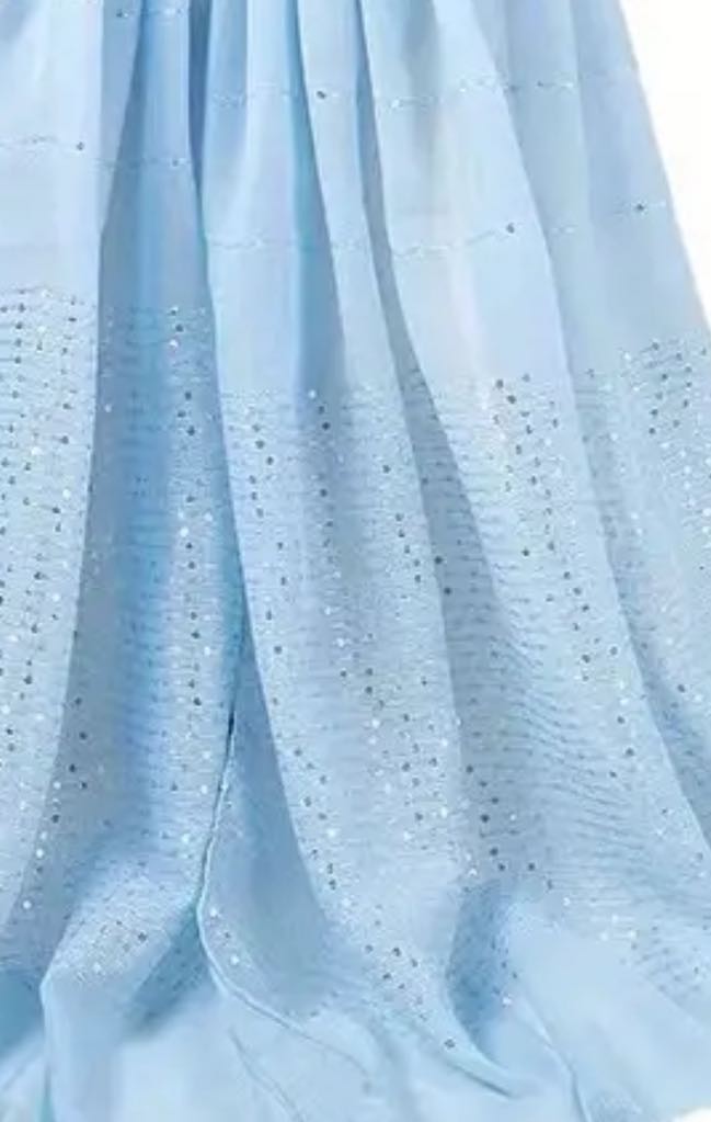  Cotton Sequins Hijab/Scraf