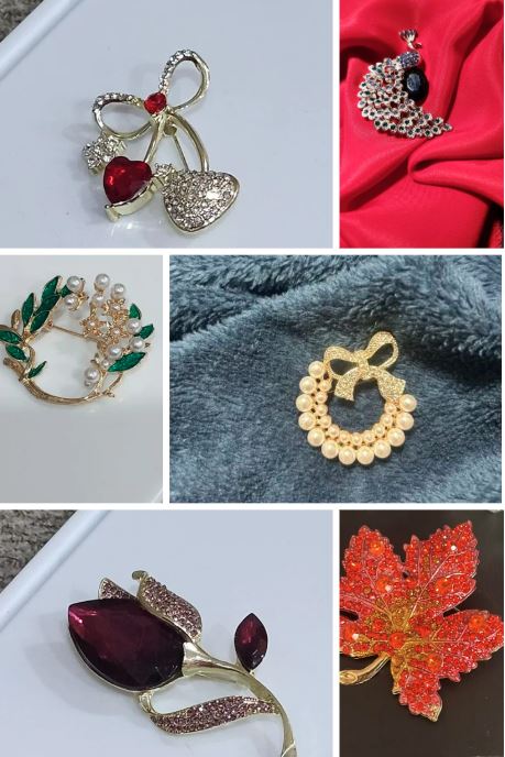 Rhinestone Brooches 