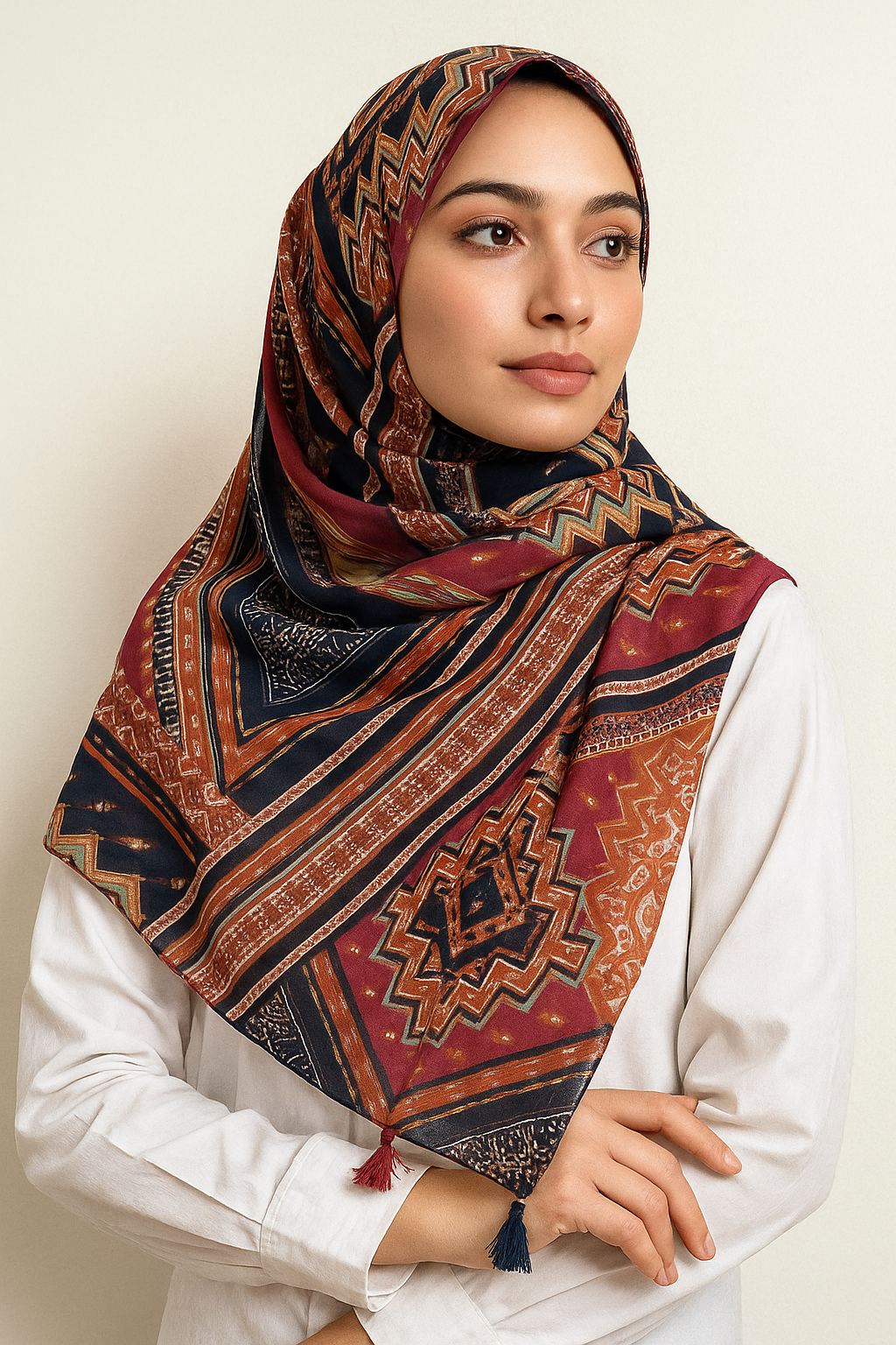 Printed Geometrical Hijab