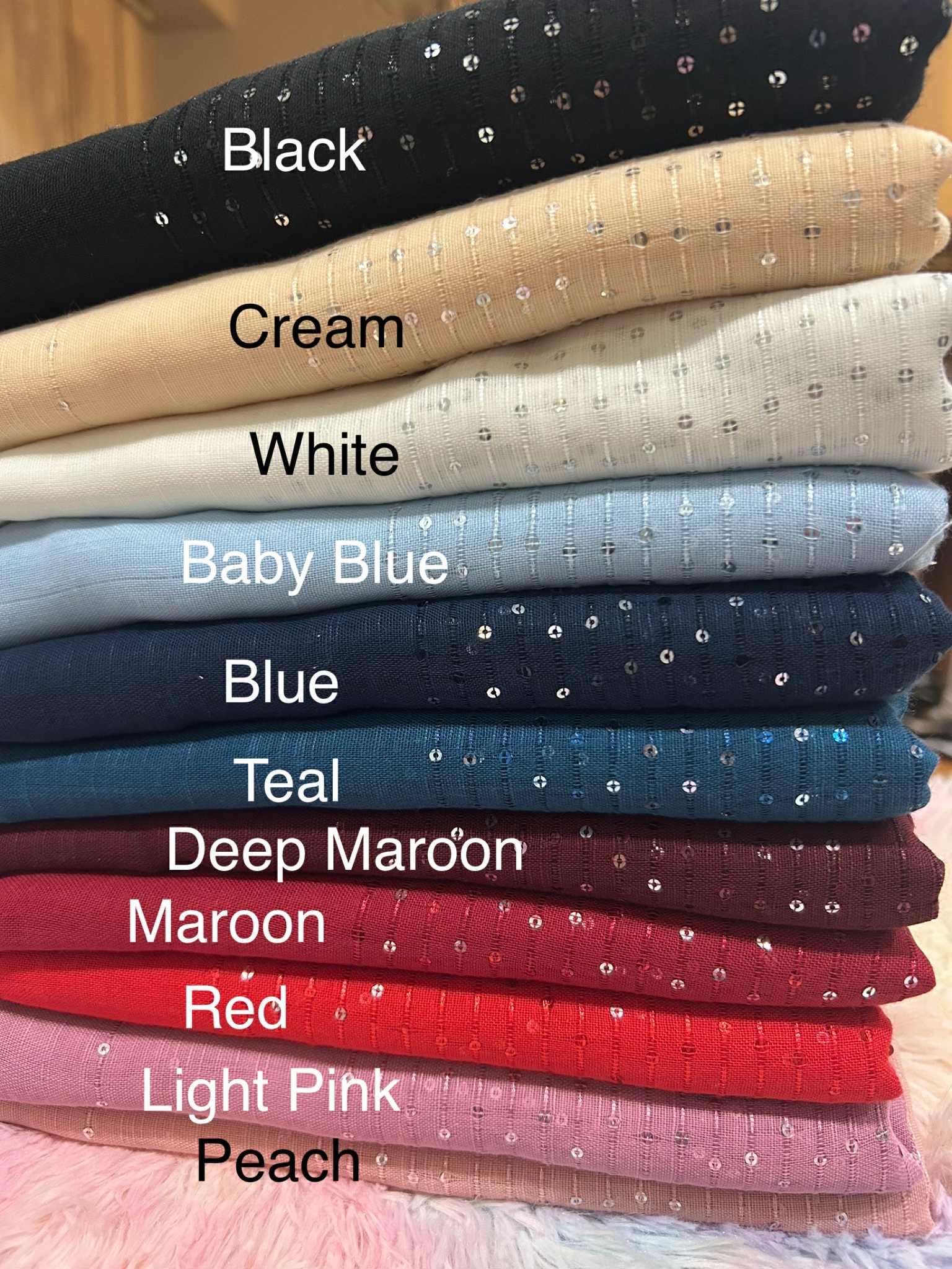  Cotton Sequins Hijab/Scraf