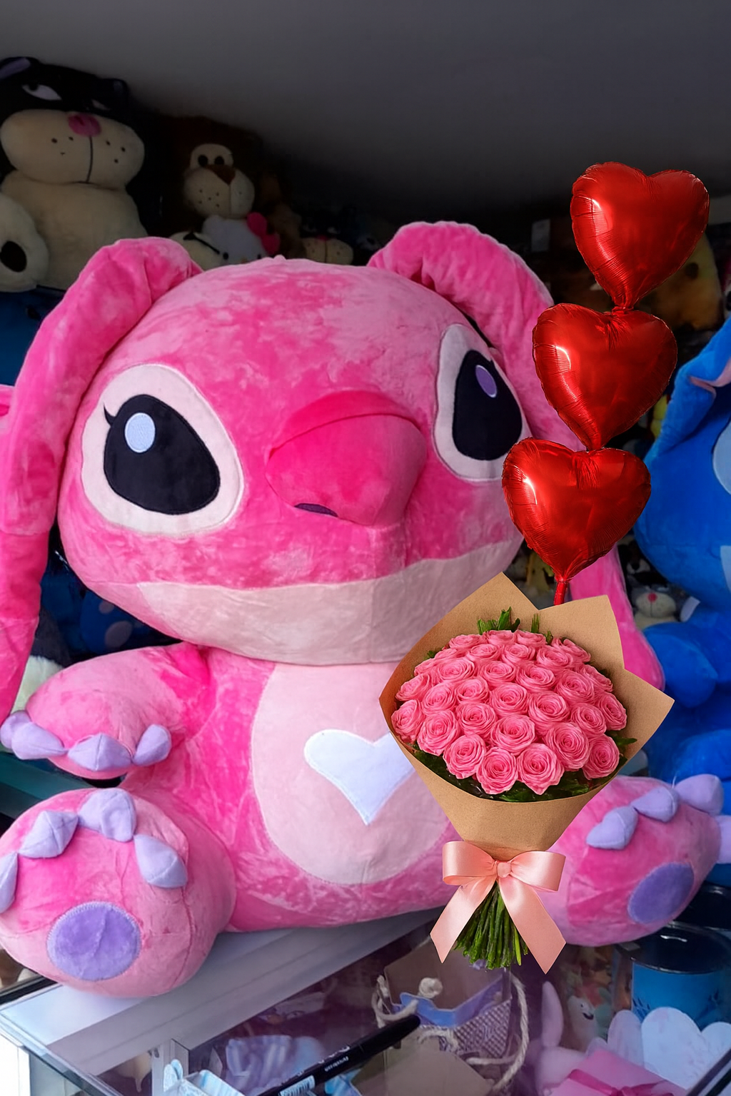 Peluche Stitch Rosa Gigante 1 Metro en Villavicencio