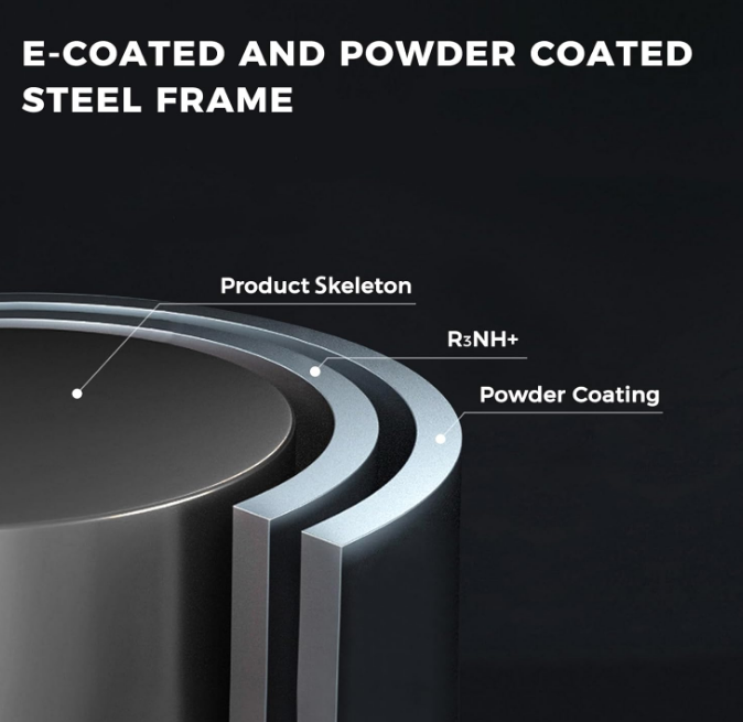 3-Piece Bistro Set Folding Outdoor Furniture Sets with Premium Frame Portable Design for Bistro & Balcony, White