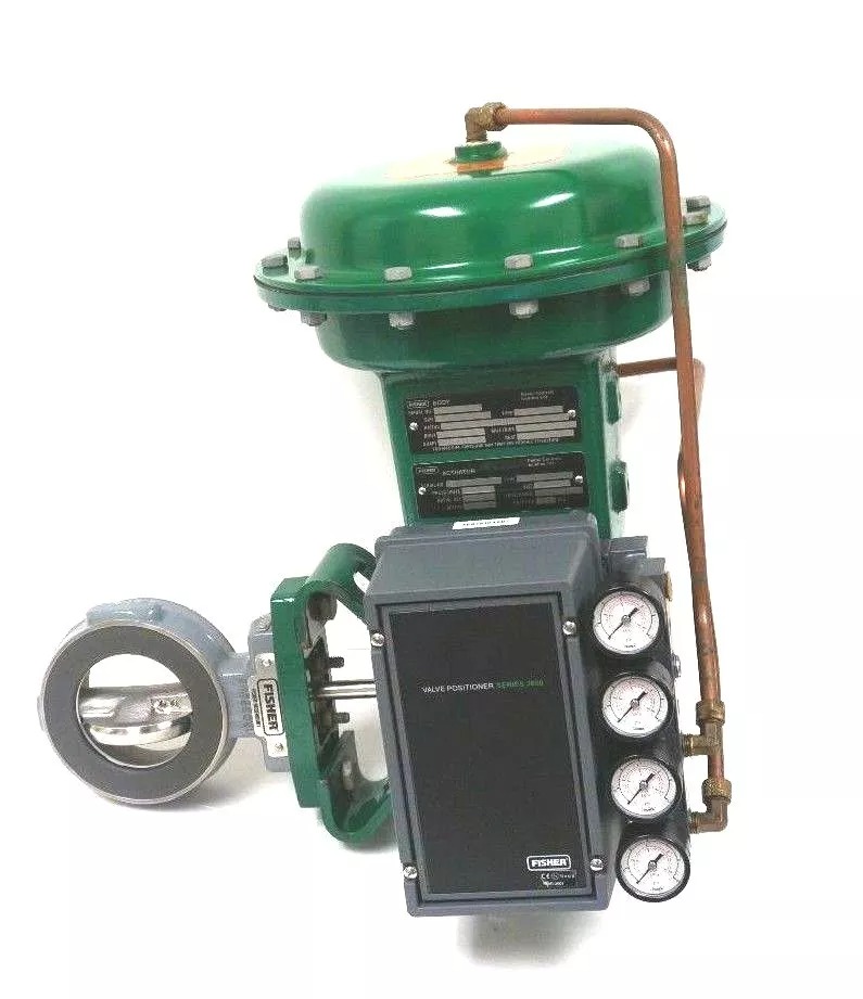 CONTROL VALVE FISHER 33610J VALVE POSITIONER W/ 18032342 3 INCH VALVE