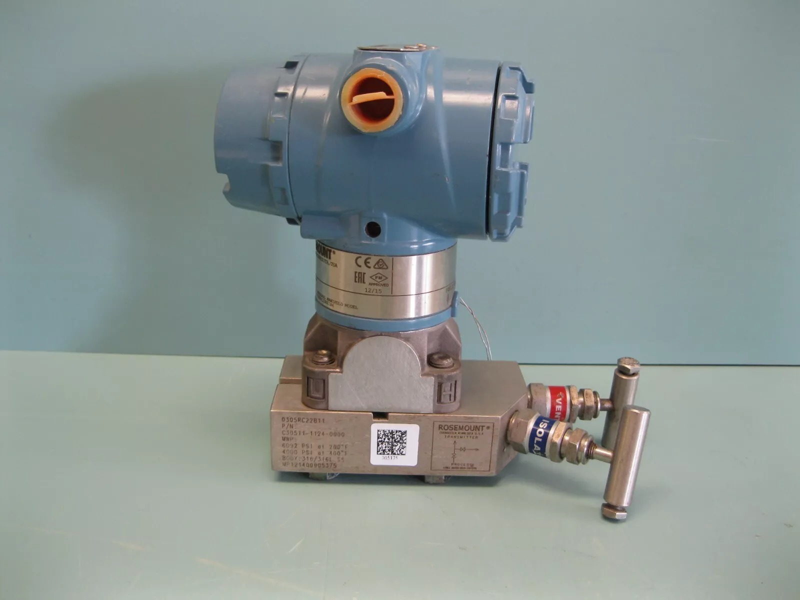 Rosemount 3051CG 4A 02A1AS5M5D4 HART Pressure Transmitter