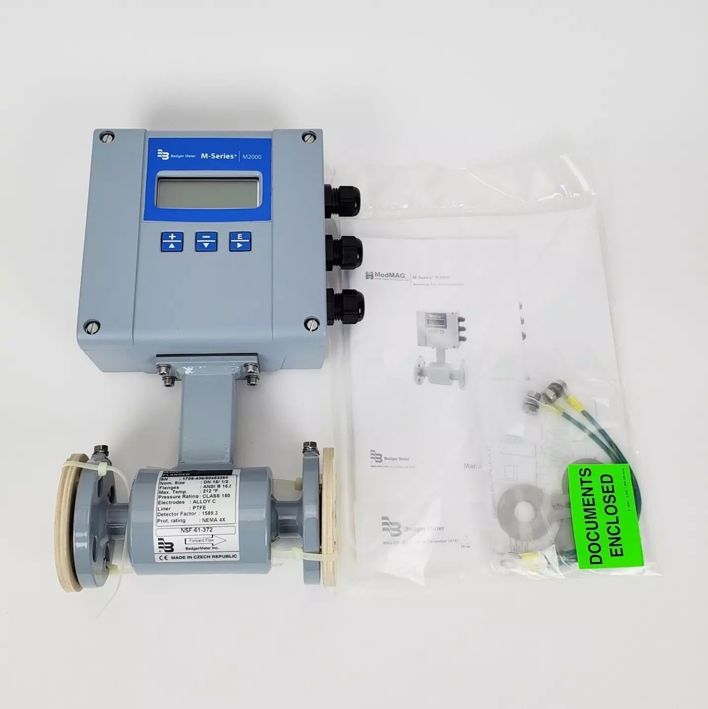 M2000 Electromagnetic Flow Meter M2-005-P1-A-MWW-S-XXGF-STD 1/2INCH