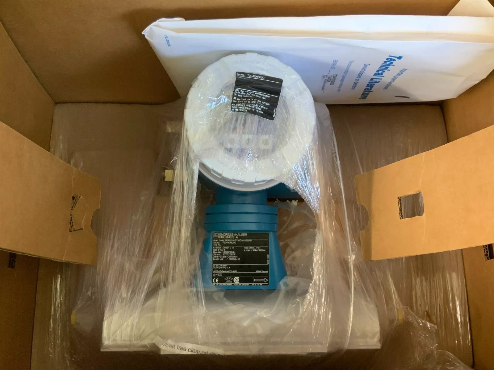 Endress+Hauser Promass 80 Coriolis 80A02 with Promass A