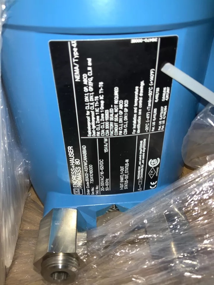 Endress+Hauser Promass 80 Coriolis 80A02 with Promass A