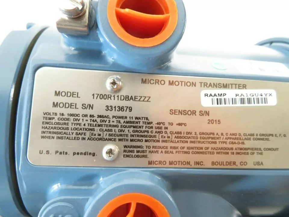 Micro Motion 1700R11DBAEZZZ Display Flow Transmitter