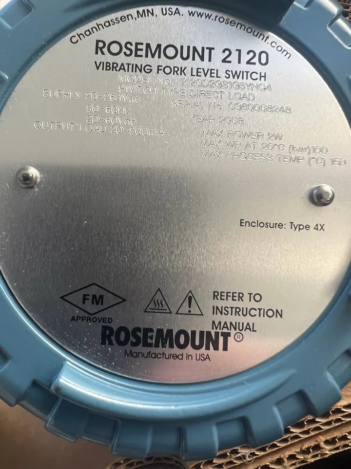 Rosemount 2120 Vibrating Fork Level Switch 