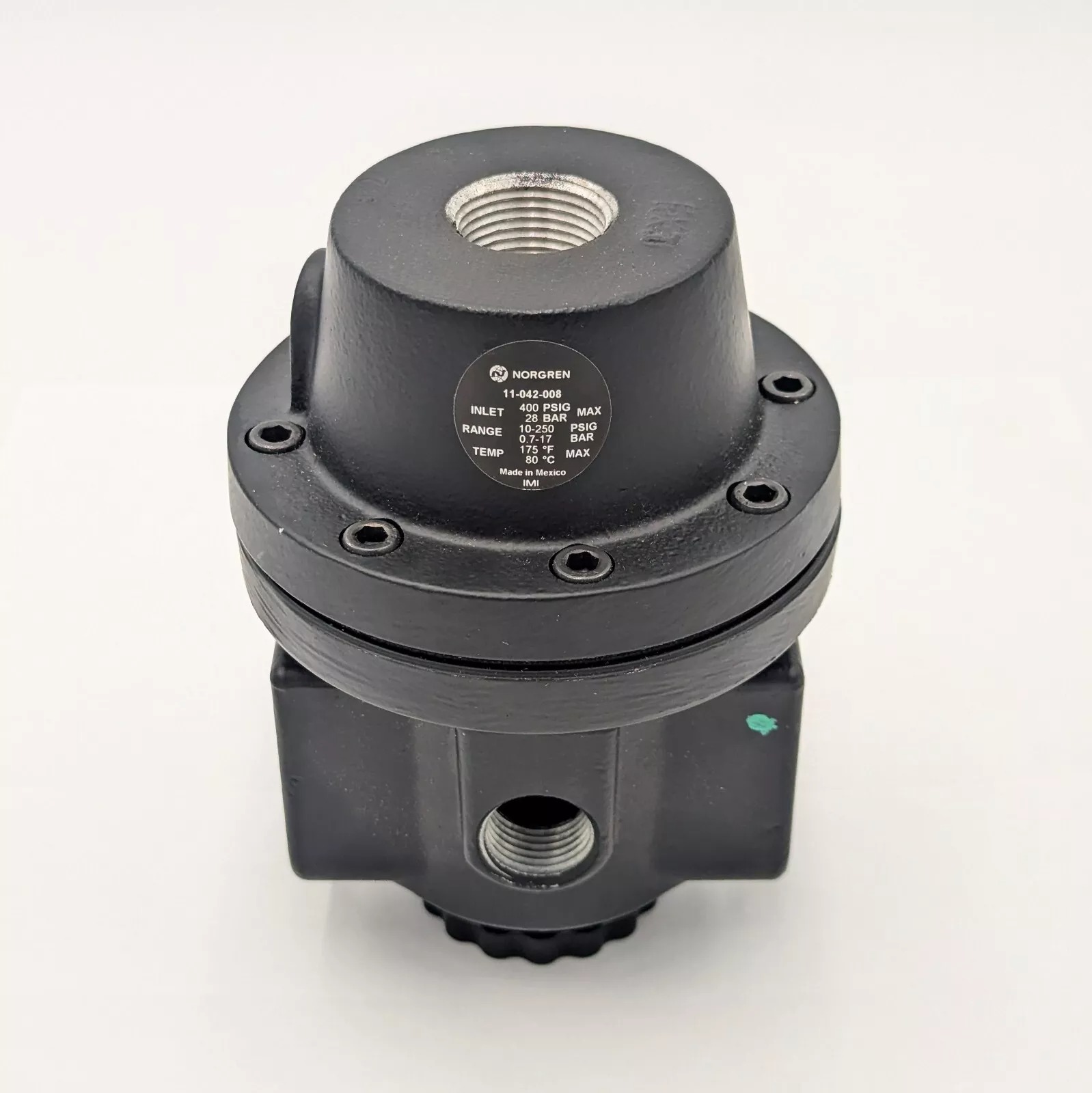 Norgren 11-042-008 Pilot Operated Air Regulator, 1" PTF Port, 10 to 400 psi