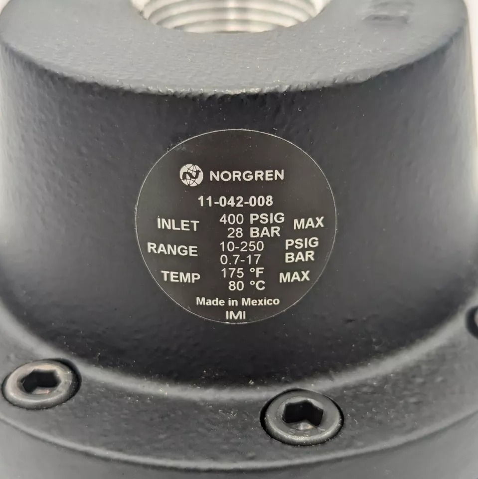 Norgren 11-042-008 Pilot Operated Air Regulator, 1" PTF Port, 10 to 400 psi