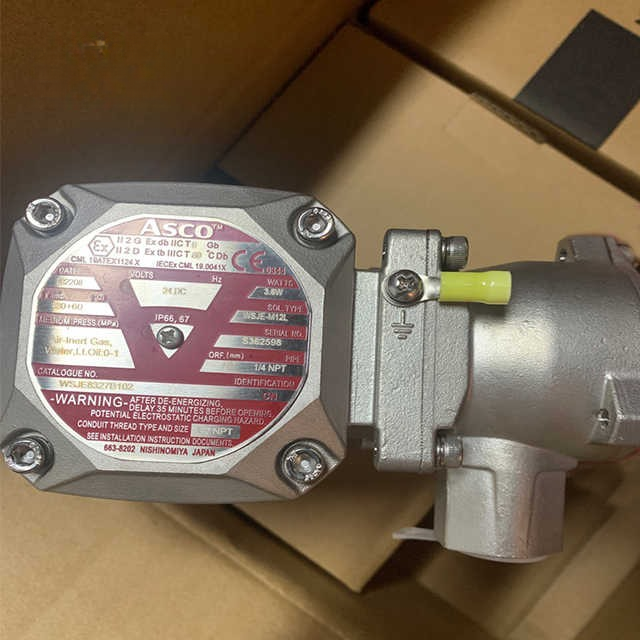 ASCO 316L Stainless Steel WSJE Automatic Reset Double Compartment Explosion-Proof Solenoid Valve