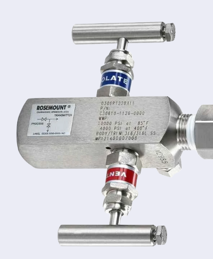 Rosemount 0306RT22BA11 2-Way Manifold Valve for Pressure Transmitter