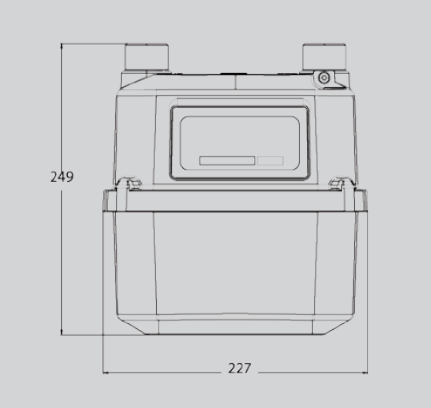 Landis+Gyr Model 1010 HP Gas Meter 