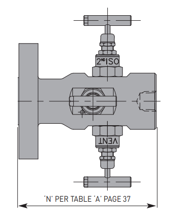 Oliver N Type Double Block & Bleed Valve