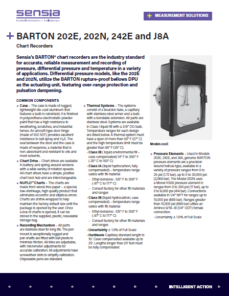 Barton Chart Recorder Model 242E – Sensia