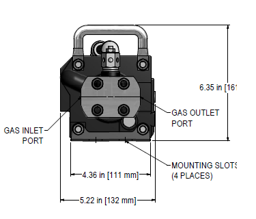 Haskel 4AG-25 Single-Acting, Single-Stage Gas Booster