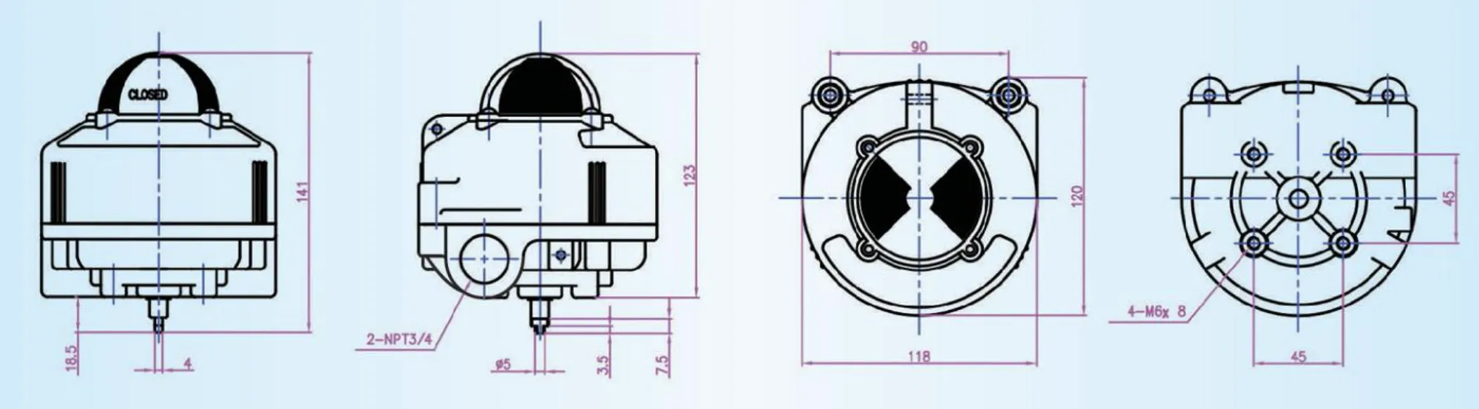 APL510N Explosion Proof Limit Switch Box 