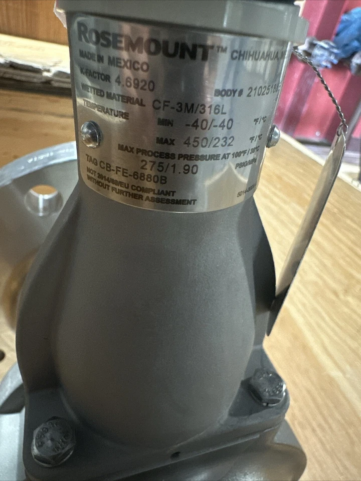 Rosemount 8800 DF040 Vortex Flowmeter