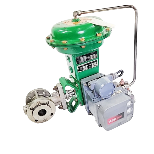 Fisher V150 1-1/2" Control Ball Valve with Fisher 1052 Size 33 Pneumatic Actuator 