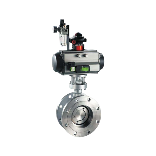 YNTO Stainless Steel Valve Body Pneumatic Flanged