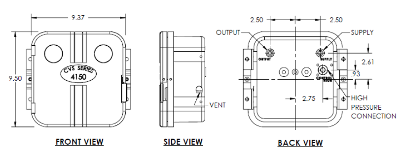 CVS 4150 / 4160 (and Low Emission) Pneumatic Pressure Controllers