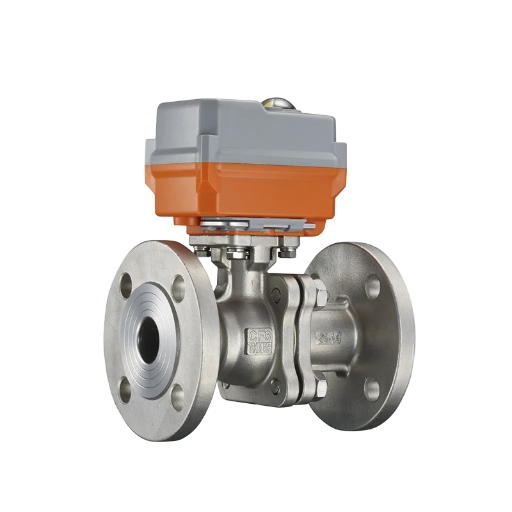 YNTO Two-Piece Flanged Stainless Steel Electric Ball Valve (SUS304 / SUS316)