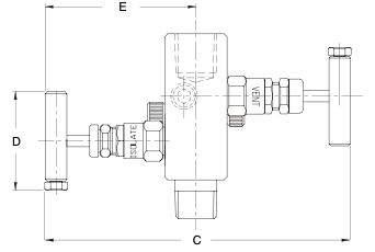 ALCO VALVES – 2VG Series In-Line 2 Valve Manifold