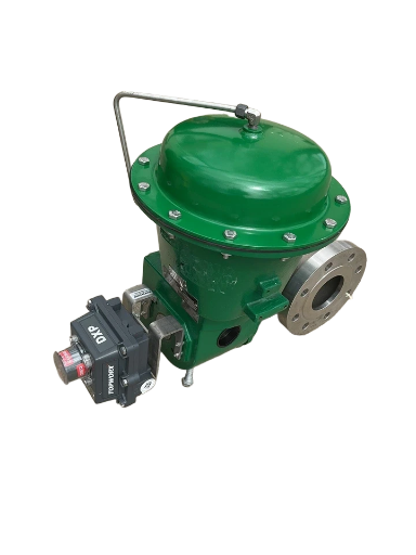 Fisher V300 4" Vee-Ball Control Valve, 316 Stainless Steel, ASME Class 300 with Fisher 2052 Size 2 Pneumatic Actuator