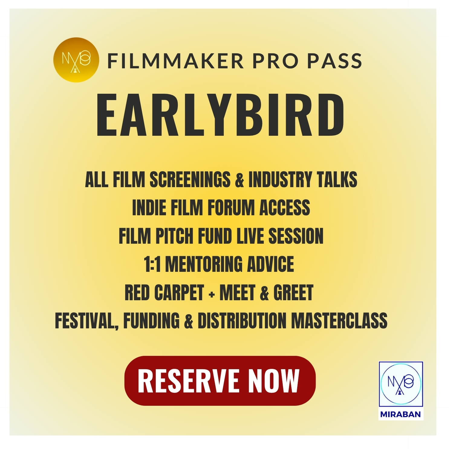 2-Day Filmmaker PRO Pass (EARLYBIRD)